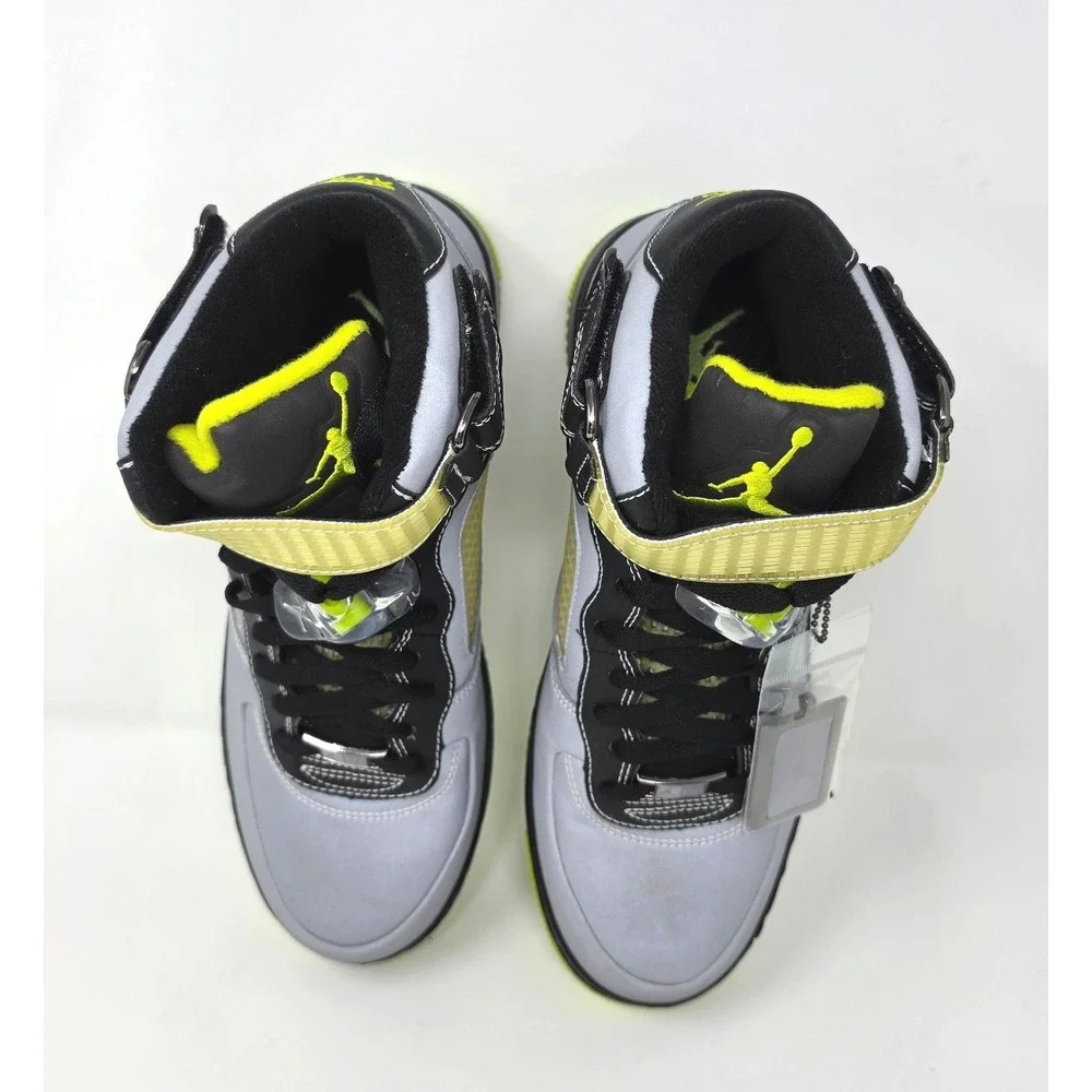 Nike Air Jordan Fushion 5 Stealth Bright Cactus 318608-011 Men's 8.5